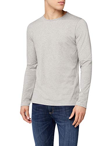 Pepe Jeans Original Basic L/S, Top de Manga Larga Para Hombre, Gris (Grey Marl), Medium