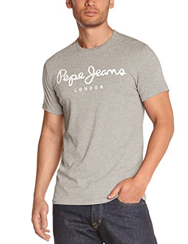 Pepe Jeans Original Stretch, Camiseta para Hombre, Gris (Grey Marl), Large