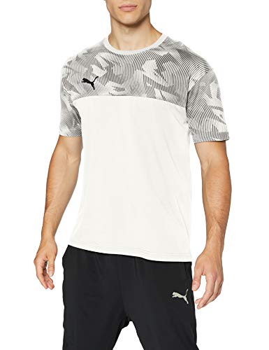 PUMA Cup Casuals tee Camiseta, Hombre, Blanco (Whisper White Black), S