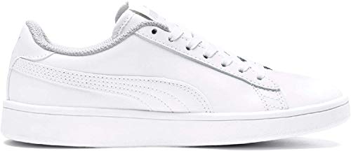 PUMA Smash V2 L JR, Zapatillas Unisex niños, Blanco White White, 37.5 EU