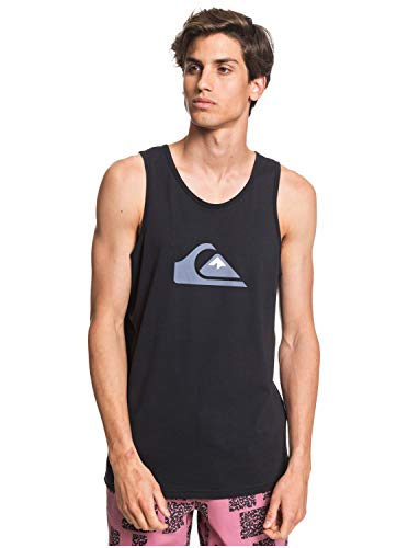 Quiksilver Comp Logo M T Camiseta Sin Mangas, Hombre, Negro (Black), S