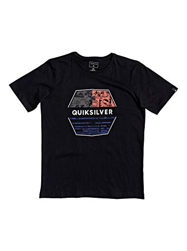 Quiksilver Drift Away Jr Camiseta de Manga Corta, Niños, Negro (Black), XS/8