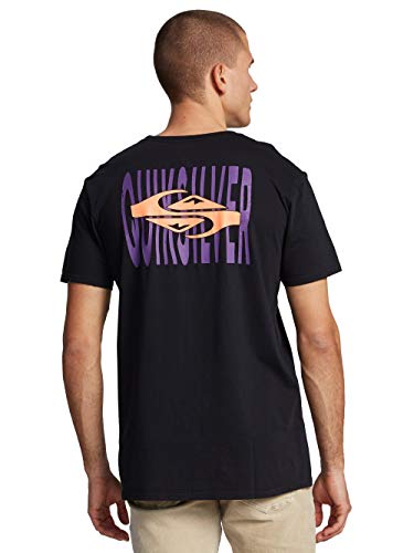 Quiksilver Either Way - Camiseta para hombre negro S