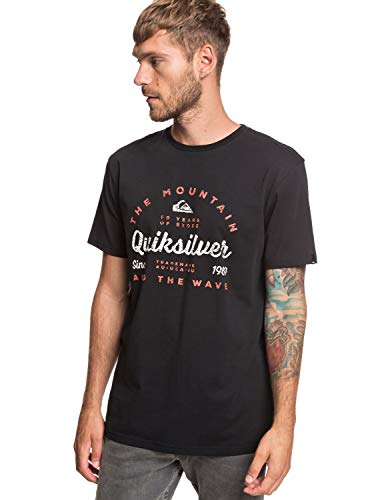 Quiksilver In Drop out Camiseta, Hombre, Negro (Black), M