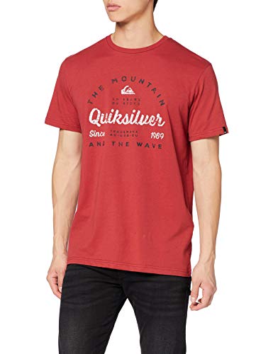 Quiksilver In Drop out Camiseta, Hombre, Rojo (Brick Red), M