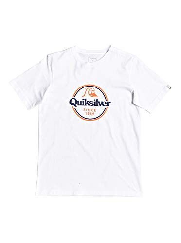 Quiksilver Words Remain Jr Camiseta de Manga Corta, Niños, Blanco (White), L/14