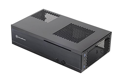 Silverstone SST-ML05B - Carcasa de Ordenador silenciosa Milo Slim HTPC Mini-ITX, Negro