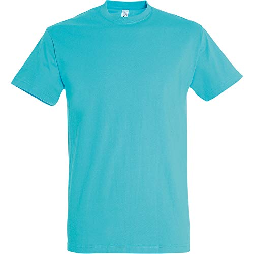 SOLS - Camiseta de Manga Corta Modelo Imperial para Hombre (Mediana (M)) (Azul Turquesa)