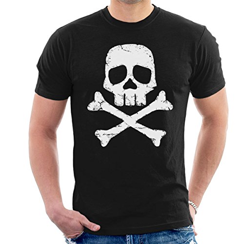 Space Pirate Captain Harlock Skull And Cross Bones Men's T-Shirt