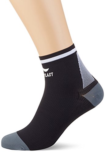 Sportlast Start Calcetines Cortos de comprensión, Negro/Blanco, S