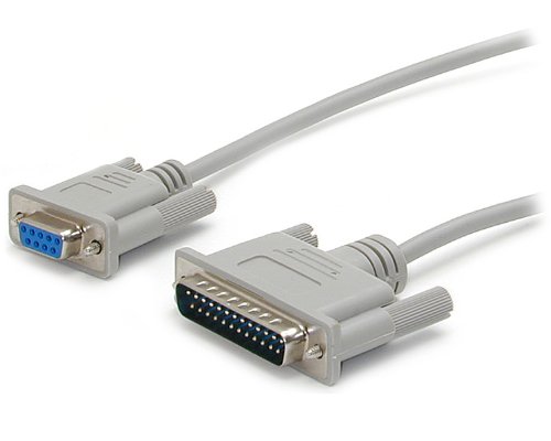 StarTech.com - Cable para Puerto Serie (DB9 Hembra a DB25 Macho, 3 m)