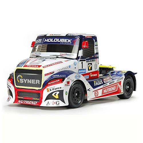 Tamiya 58661 58661-1:14 RC Buggyra Fat Fox RaceTruck TT-01E - Coche teledirigido para construcción de maquetas, vehículos de Carreras, Aficionados, Color Blanco