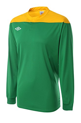 Umbro hombres Cosmos LS camiseta de fútbol del, color verde y amarillo, tamaño extra-large