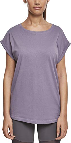 Urban Classics Ladies Extended Shoulder tee Camiseta, Morado (Dusty Purple 02249), Small para Mujer