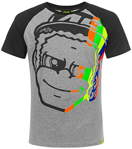 Valentino Rossi Vr46 Classic-Dottorino, T-Shirt Hombre, Gris   Melange, L