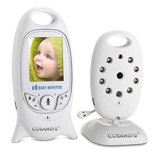 Vigilabebés VB601 Video Wireless Baby Monitor con CáMara Digital, Monitoreo de Temperatura de VisióN Nocturna Y Sistema de IntercomunicacióN de 2 VíAs
