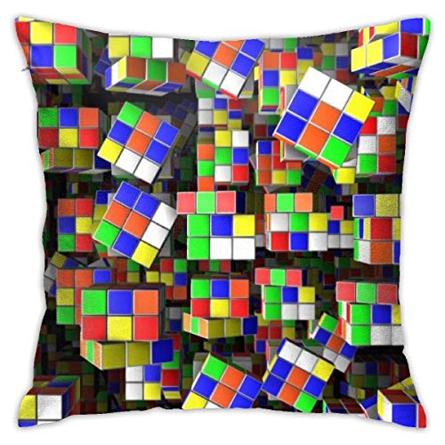 WHEYT Funda de Almohada Loop Magic Cube Cama Sofá Funda de Almohada Almohada para Dormir Cojín Suave 55X55Cm