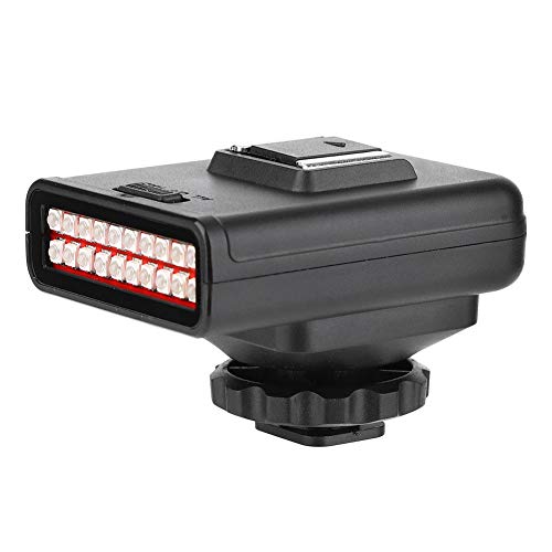 Yunir Cámara infrarroja portátil Lámpara de visión Nocturna Doble Fila Ajustable 20PCS Luces infrarrojas Fotografía Exterior al Aire Libre Accesorios Profesionales