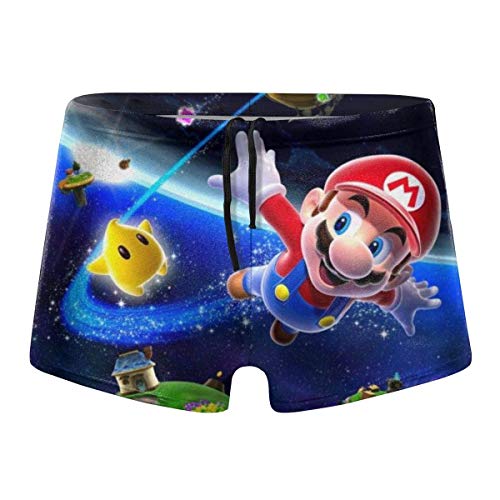 YYRR Super Mario Bros Games Hombres Traje de baño Bikini Swim Brief Board Shorts Surf Boxer Trunks Trajes de baño