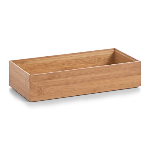 Zeller 13333 Caja para Poner Orden, Madera, Marrón, 30x15x7 cm