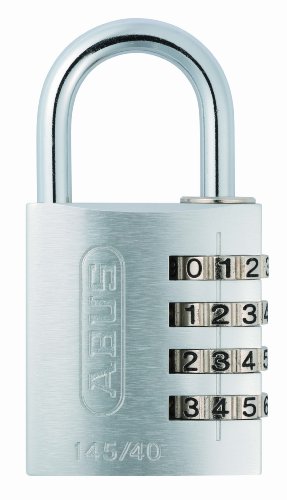 Abus 145/40 PLATA B - Candado aluminio combinacion 40mm 4 dígitos plata blister