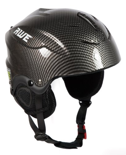 AWE® Casco de esquí para niños Chicos Grafito, tamaño: 52-56cm