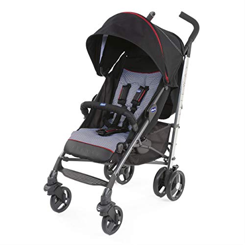 Chicco Lite Way Special Edition Complete con Bumper Bar Plegable Cubierta de lluvia Pie de Gallo