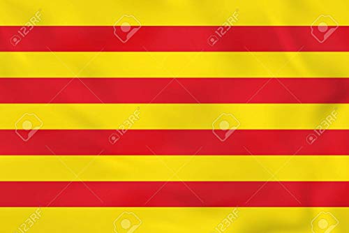 Durabol Bandera de Cataluña 150*90 cm Satén +Regalo una pegatina