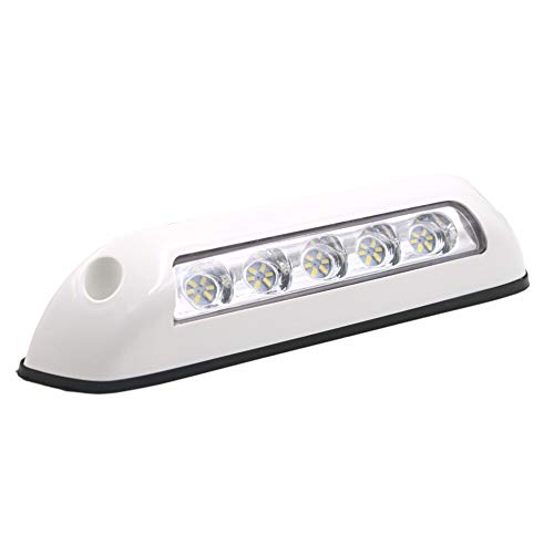 Gloaso RV 12V CC 2.6W LED Toldo Luces Bar Lámpara Porche 6000K Blanco para Caravanas Barco Camiones Marinos Motor-Home RV Camping (Concha Blanca)