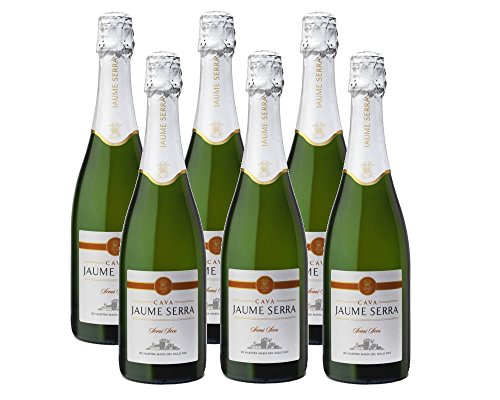 Jaume Serra Cava, Cava Semi Seco - Pack de 6 Botellas x 750 ml