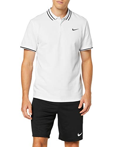 NIKE M Nkct ADV Camiseta Polo, Hombre, White/(Black), S