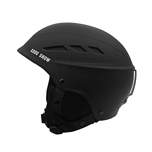 QYWSJ Casco de Esquí, Casco de Snowboard de Esquí Deportes de Nieve Ajustable, Forro Polar a Prueba de Viento, para Hombres, Mujeres, Niños (L/M/S)