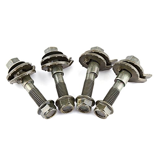 Topsale-ycld Cam Bolts,4pcs 14mm Vehicles Steel Four Wheel Alignment Adjustable Camber Kit Cam Bolt Automotive Replacement Camber Caster Parts