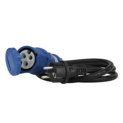 uniTEC 47457 H07RN-F3G2,5 - Adaptador para caravana (1,5 m, 16 A)