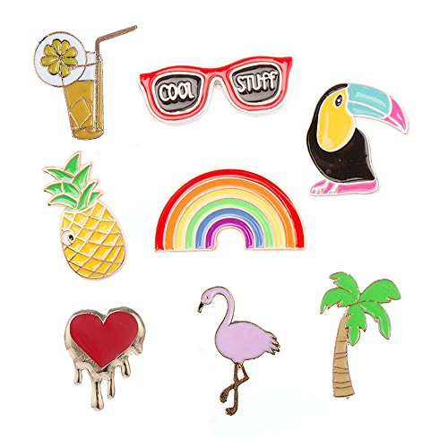 10 Piezas de Moda Lindo Cartoon Pin Solapa Set DIY Broche Pins para Ropa Bolsas Mochilas Sombreros Jeans Chaqueta