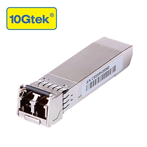 10G SFP+ SR Multimodo Módulo, 10GBase-SR SFP+ LC (850nm, 300m), Compatible para Cisco SFP-10G-SR, Meraki MA-SFP-10GB-SR, Ubiquiti UF-MM-10G,Netgear,D-Link DEM-431XT-DD,TP-Link, Zyxel,Qnap NAS,Mikrotik
