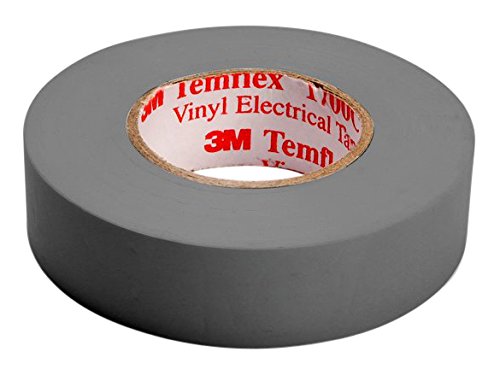 3 M tgra1510 TEMFLEX 1500 vinilo eléctrico de cinta aislante, 15 mm x 10 m, 0,15 mm, Gris