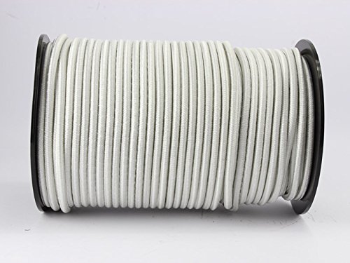 8Ã‚Â MM WIRE ROPE ELASTIC ROPEÃ‚Â -Ã‚Â Expander Rope White 20Ã‚Â m Shock Cord of 8 by monoflex