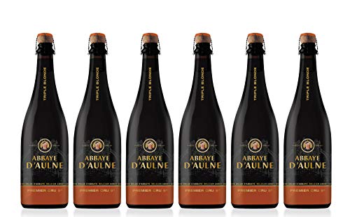 Abbaye D'Aulne - Cerveza de Abadia Belga Premier Cru Triple Blonde - Pack de 6 Botellas de 75 cl