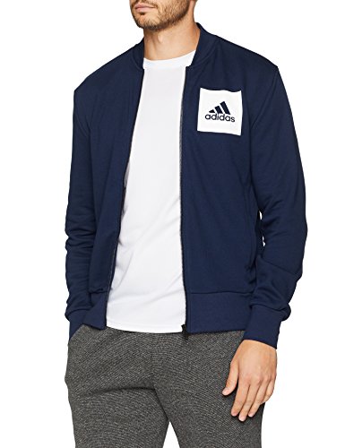 adidas Essential Bomber FT Chaqueta, Hombre, Azul (Maruni), S