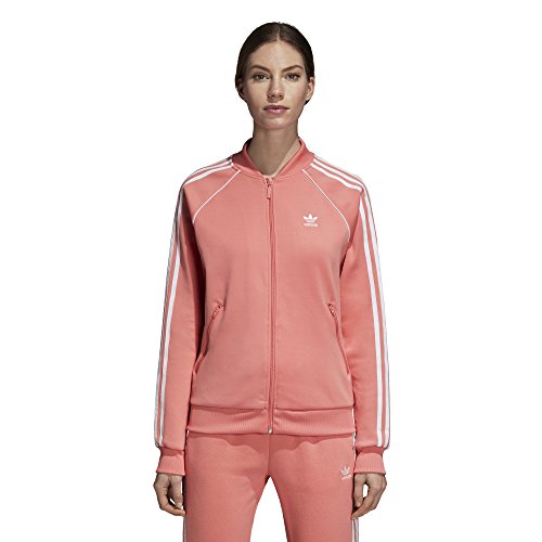 adidas Originals Women's Superstar Tracktop, Tactile Rose, 2XS