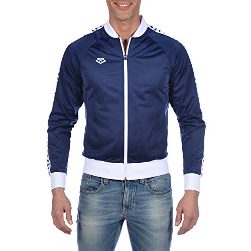 ARENA Icons Relax IV Team Chaqueta, Navy/White/Navy, M para Hombre