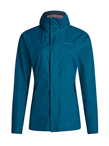 Berghaus Orestina Shell Chaqueta Impermeable, Mujer, Deep Lagoon, Talla 18