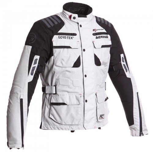 Bering - Chaqueta para moto, color negro y gris, talla 3XL