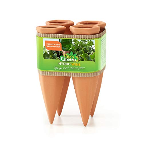 Bio Green Cono cerámico Vino Hydro riego, Terracota