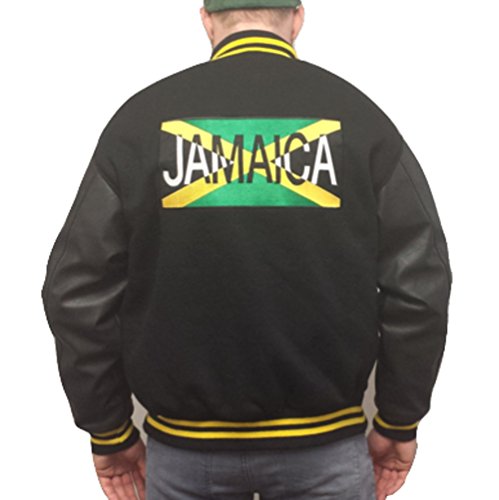 Bobsled Equipo Chaqueta de Jamaica Cool Runnings IRV Blitzer John Candy 1988 Juegos Olímpicos Negro Negro Adulto XXL