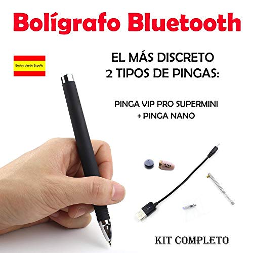 Bolígrafo Bluetooth + Pinga Vip Pro SuperMini KIT COMPLETO