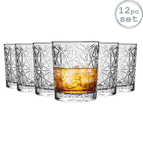 Bormioli Rocco Lounge - Juego de Vasos Bajos para Whisky - 275 ml - Pack de 12