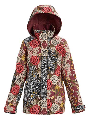 Burton Jet Set - Chaqueta de Snowboard para Mujer, Invierno, Mujer, Color Cheetah Floral, tamaño XX-Small