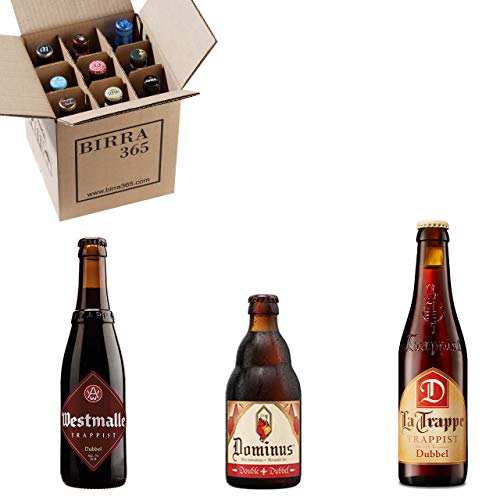 Caja 9 cervezas tostadas especiales. Una selección de cervezas doubles incluyendo trapenses para disfrutar de sabores intensos.
